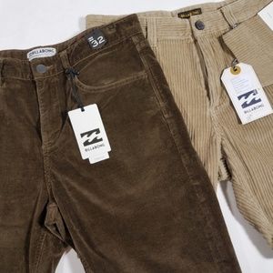 BILLABONG Tan Brown Corduroy Shorts - size 32